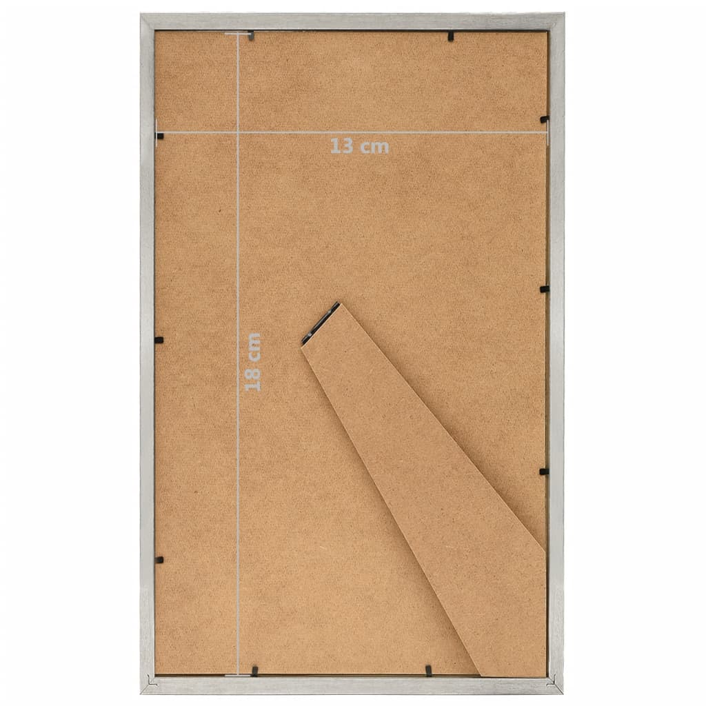 Fotolijsten 5 St Voor Tafel 13X18Cm Mdf Zilverkleurig