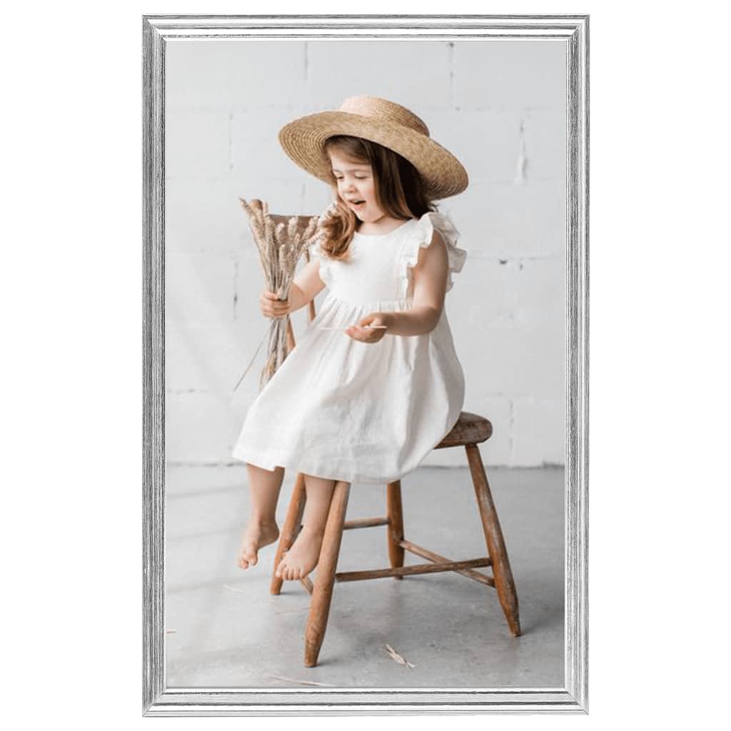 Fotolijsten 10 St Voor Wand Of Tafel 13X18 Cm Mdf Zilverkleurig