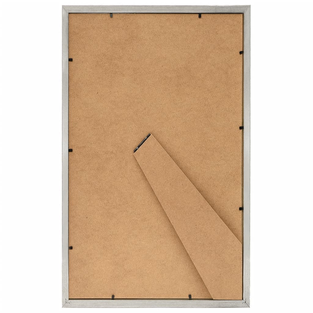 Fotolijsten 10 St Voor Wand Of Tafel 13X18 Cm Mdf Zilverkleurig