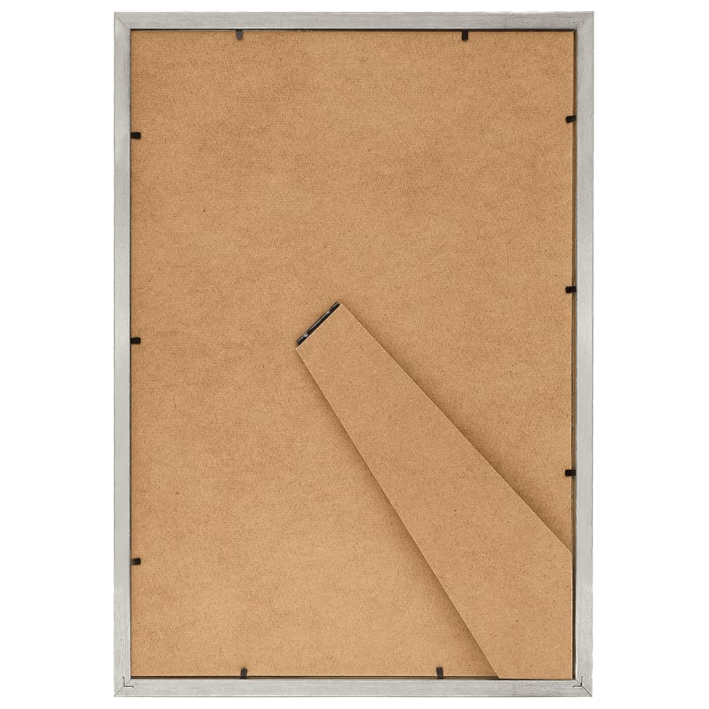 Fotolijsten 5 St Voor Wand Of Tafel 15X21 Cm Mdf Zilverkleurig