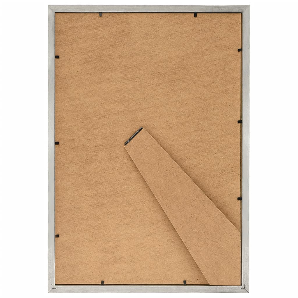 Fotolijsten 3 St Voor Wand Of Tafel 18X24 Cm Mdf Zilverkleurig