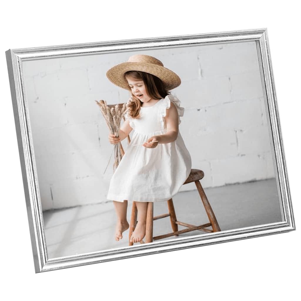 Fotolijsten 3 St Voor Tafel 20X25 Cm Mdf Zilverkleurig