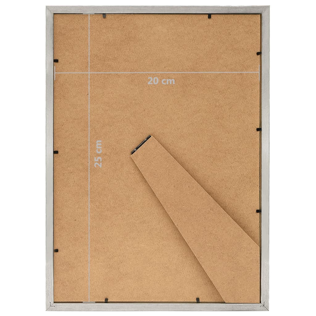 Fotolijsten 3 St Voor Tafel 20X25 Cm Mdf Zilverkleurig