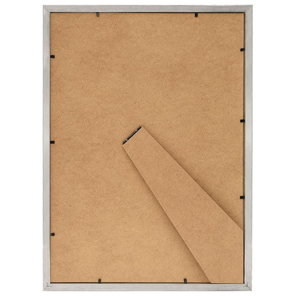 Fotolijsten 5 St Voor Wand Of Tafel 20X25 Cm Mdf Zilverkleurig