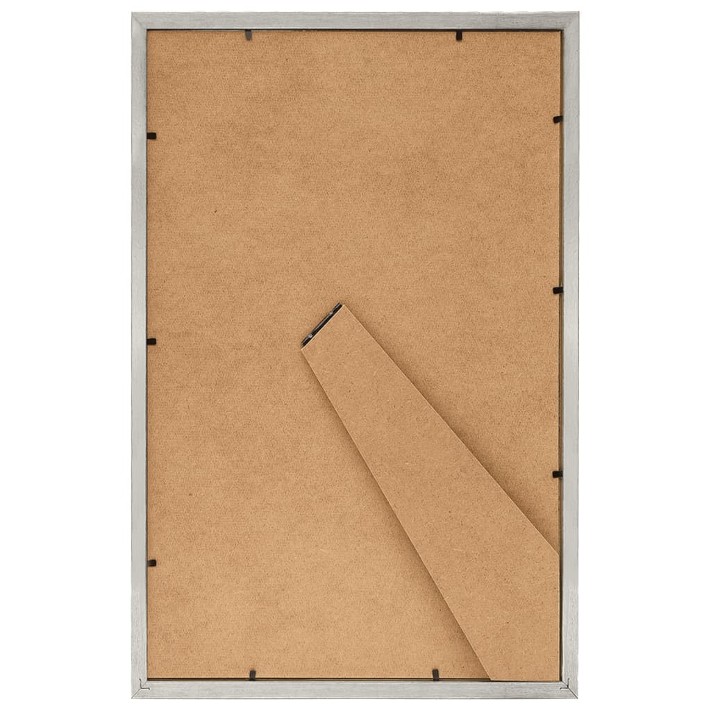 Fotolijsten 3 St Voor Wand Of Tafel 21X29,7 Cm Mdf Zilverkleur