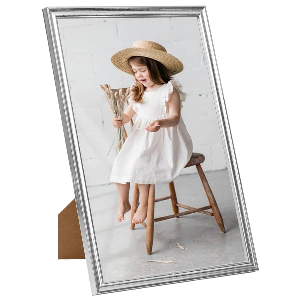 Fotolijsten 3 St Voor Tafel 28X35Cm Mdf Zilverkleurig