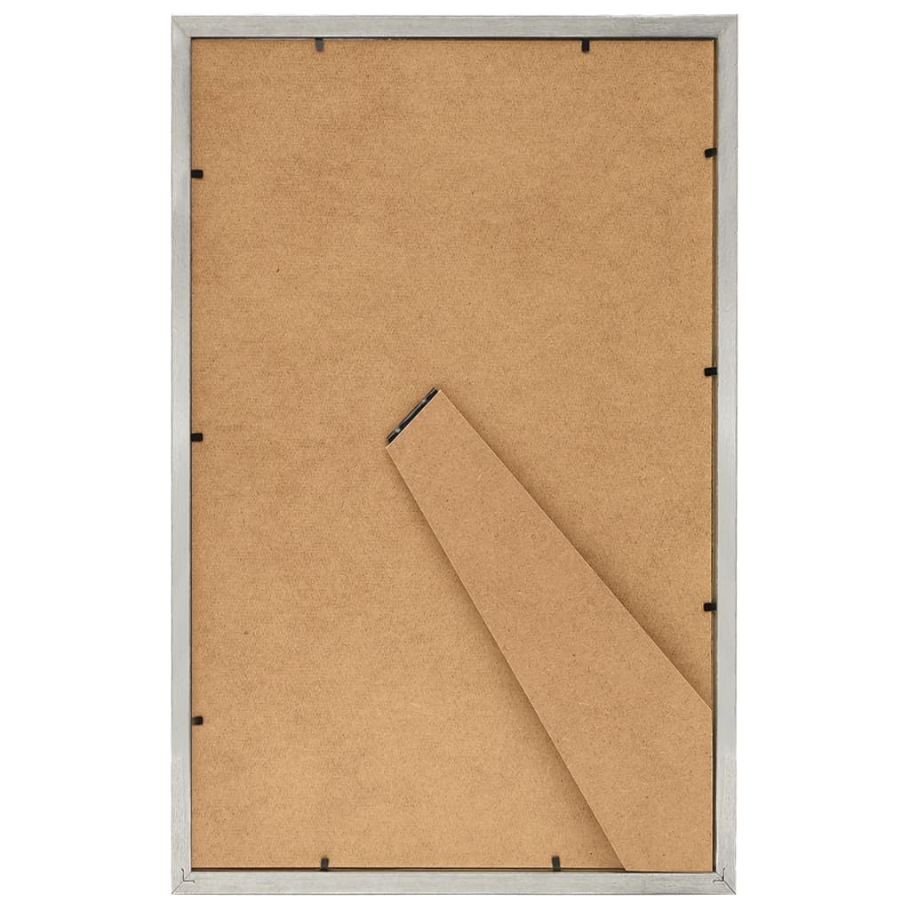Fotolijsten 5 St Voor Wand Of Tafel 28X35 Cm Mdf Zilverkleurig