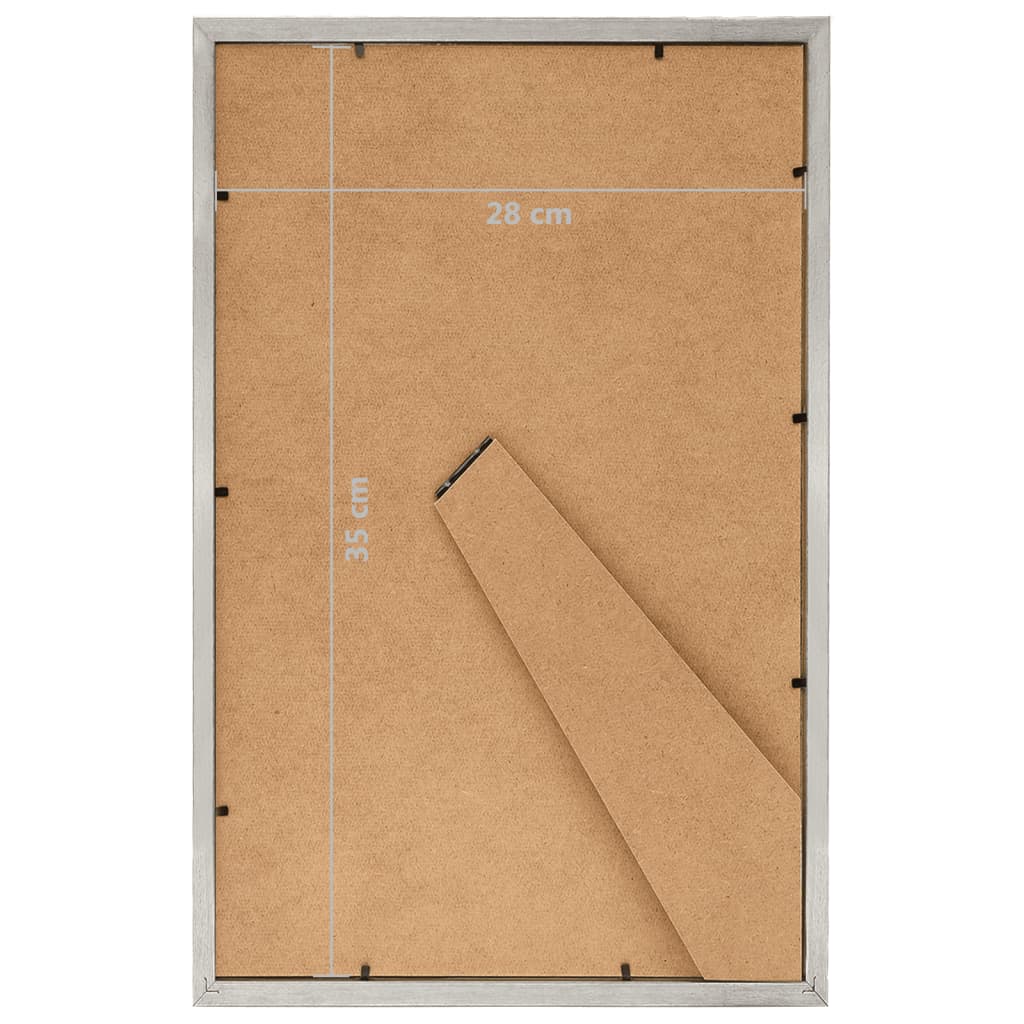 Fotolijsten 5 St Voor Wand Of Tafel 28X35 Cm Mdf Zilverkleurig