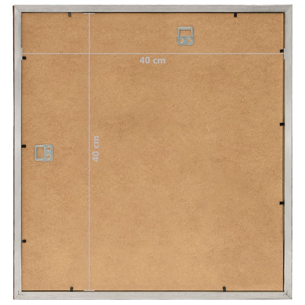 Fotolijsten 5 St Voor Wand 40X40Cm Mdf Zilverkleurig