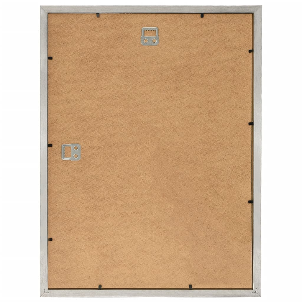 Fotolijsten 3 St Voor Wand 40X50Cm Mdf Zilverkleurig