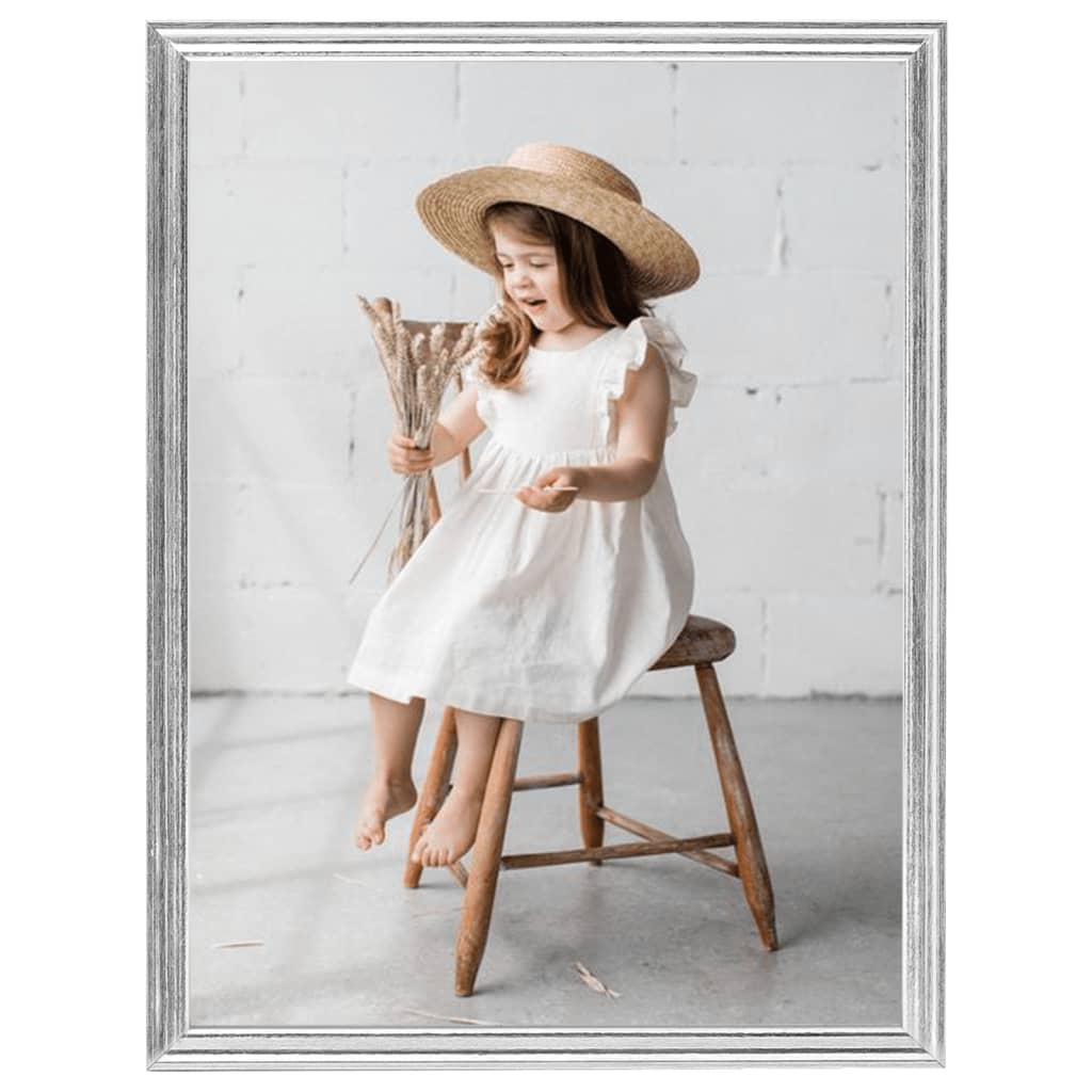 Fotolijsten 5 St Voor Wand 40X50Cm Mdf Zilverkleurig