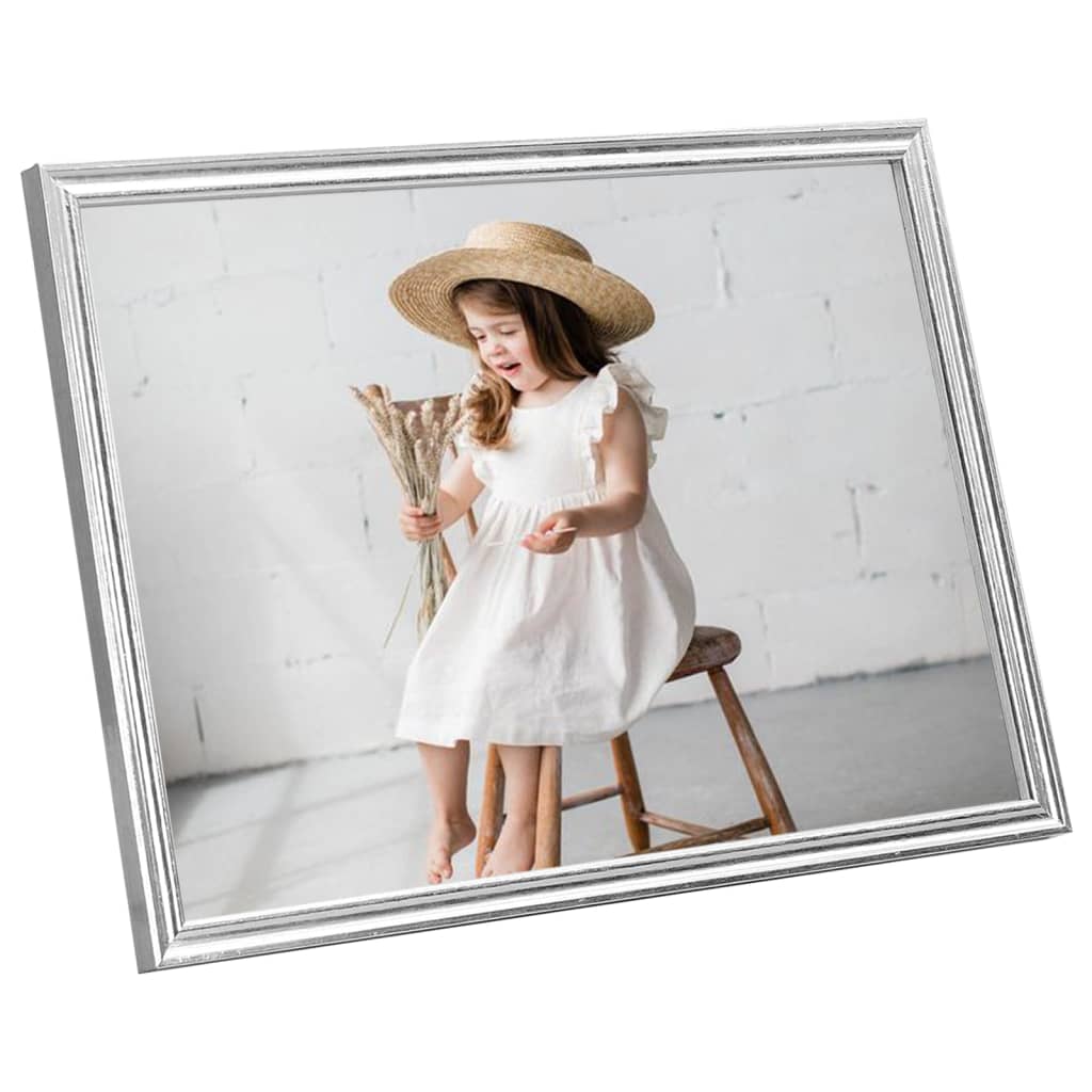 Fotolijsten 5 St Voor Wand 40X50Cm Mdf Zilverkleurig