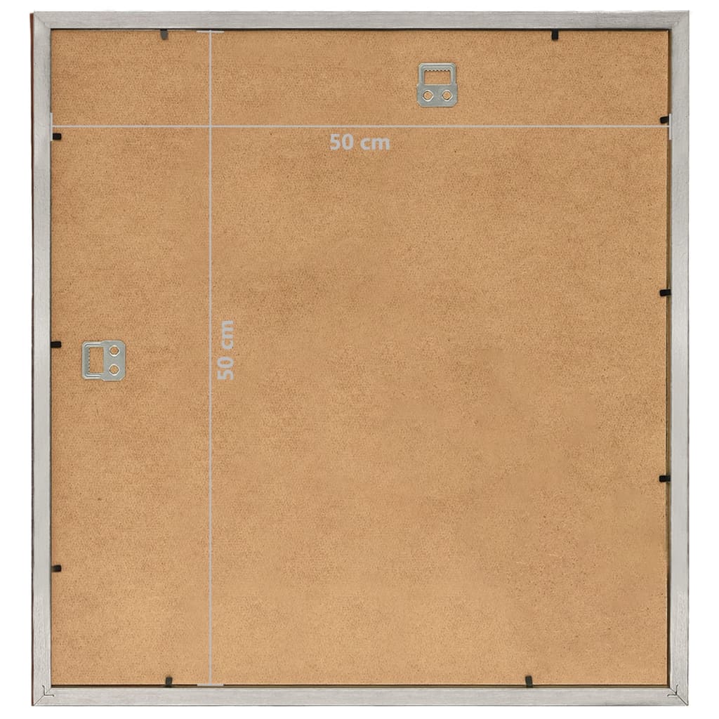 Fotolijsten 5 St Voor Wand 50X50Cm Mdf Zilverkleurig