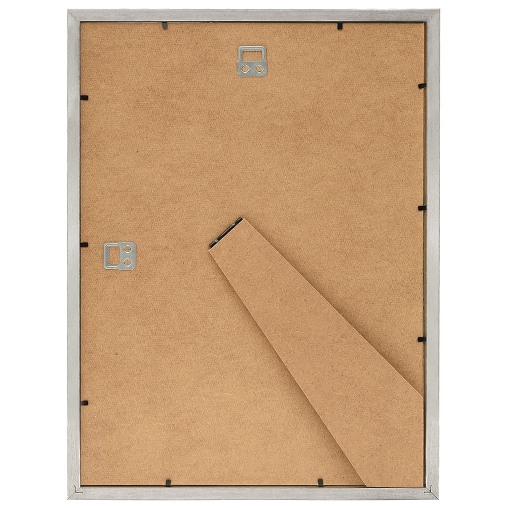 Fotolijsten 3 St Voor Wand Of Tafel 50X60 Cm Mdf Zilverkleurig