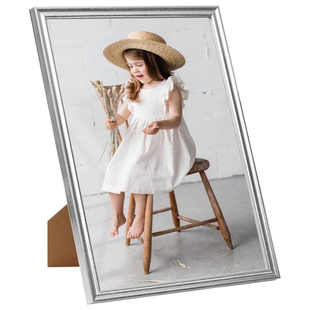 Fotolijsten 5 St Voor Wand 50X60Cm Mdf Zilverkleurig