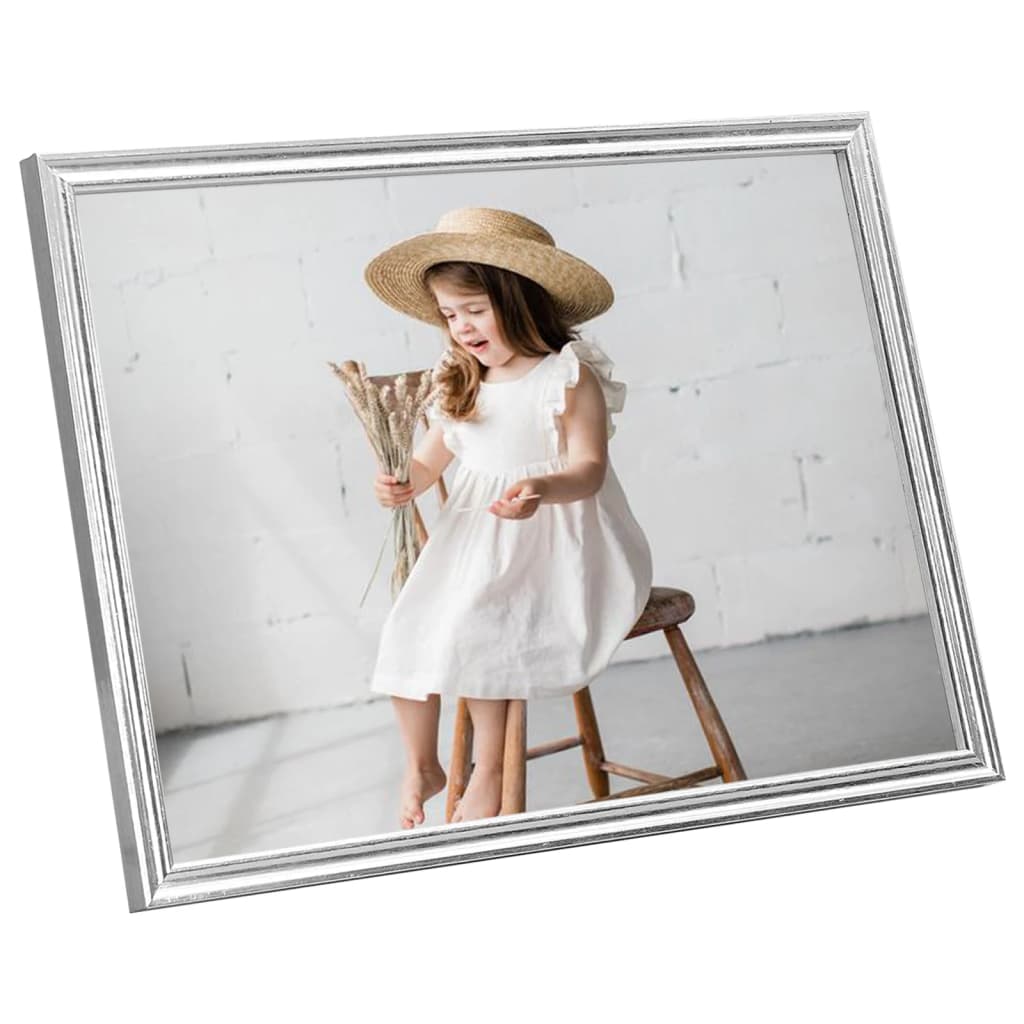Fotolijsten 5 St Voor Wand 50X60Cm Mdf Zilverkleurig
