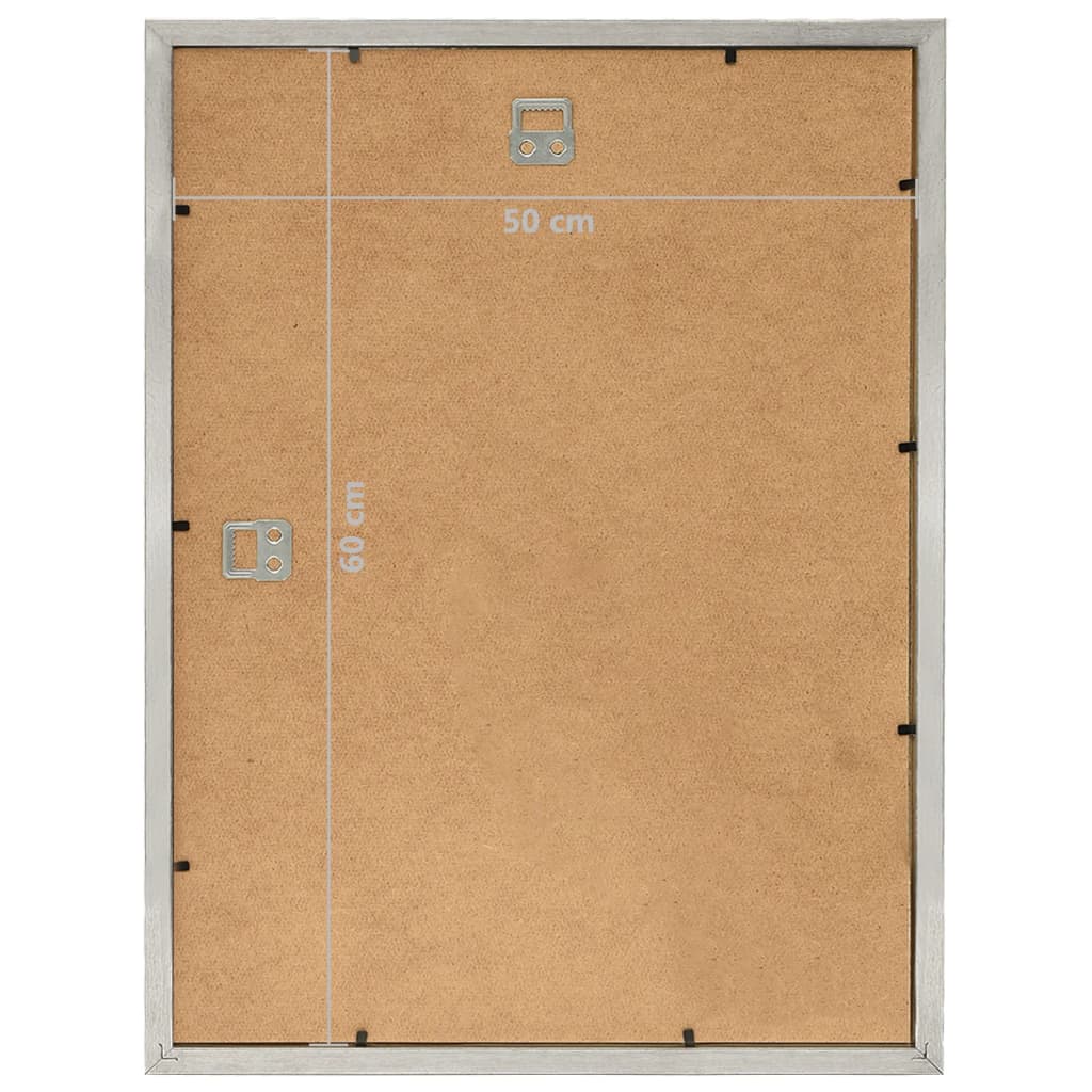 Fotolijsten 5 St Voor Wand 50X60Cm Mdf Zilverkleurig