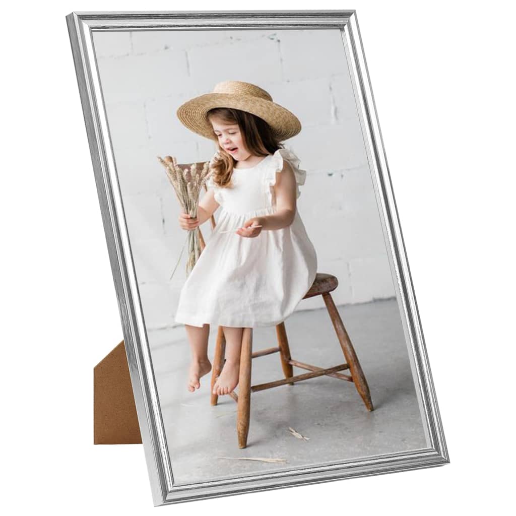 Fotolijsten 3 St Voor Wand 50X70Cm Mdf Zilverkleurig
