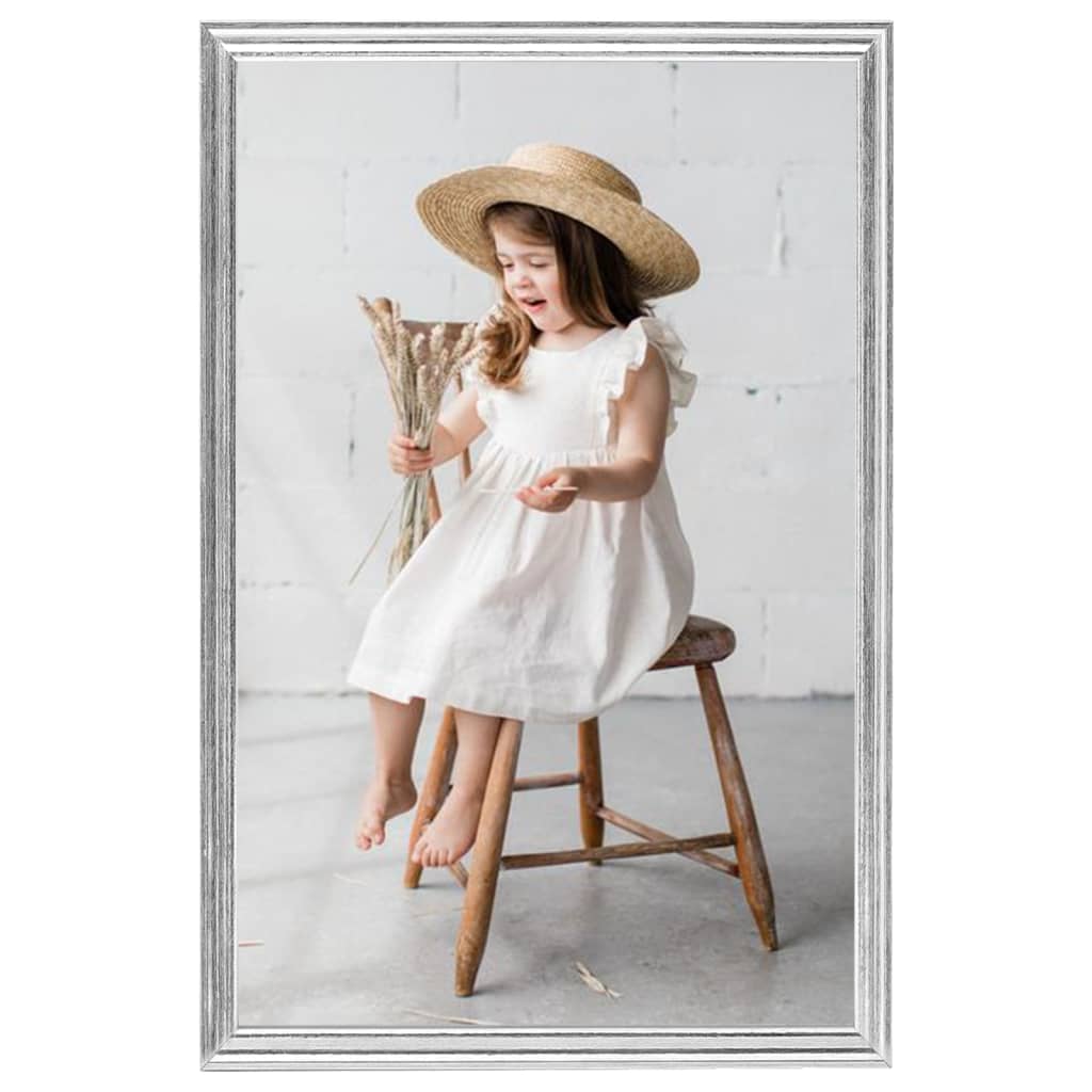 Fotolijsten 3 St Voor Wand 50X70Cm Mdf Zilverkleurig