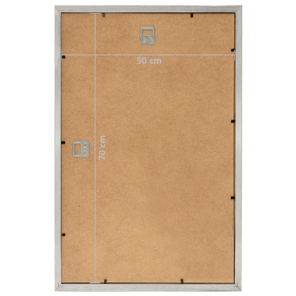 Fotolijsten 3 St Voor Wand 50X70Cm Mdf Zilverkleurig