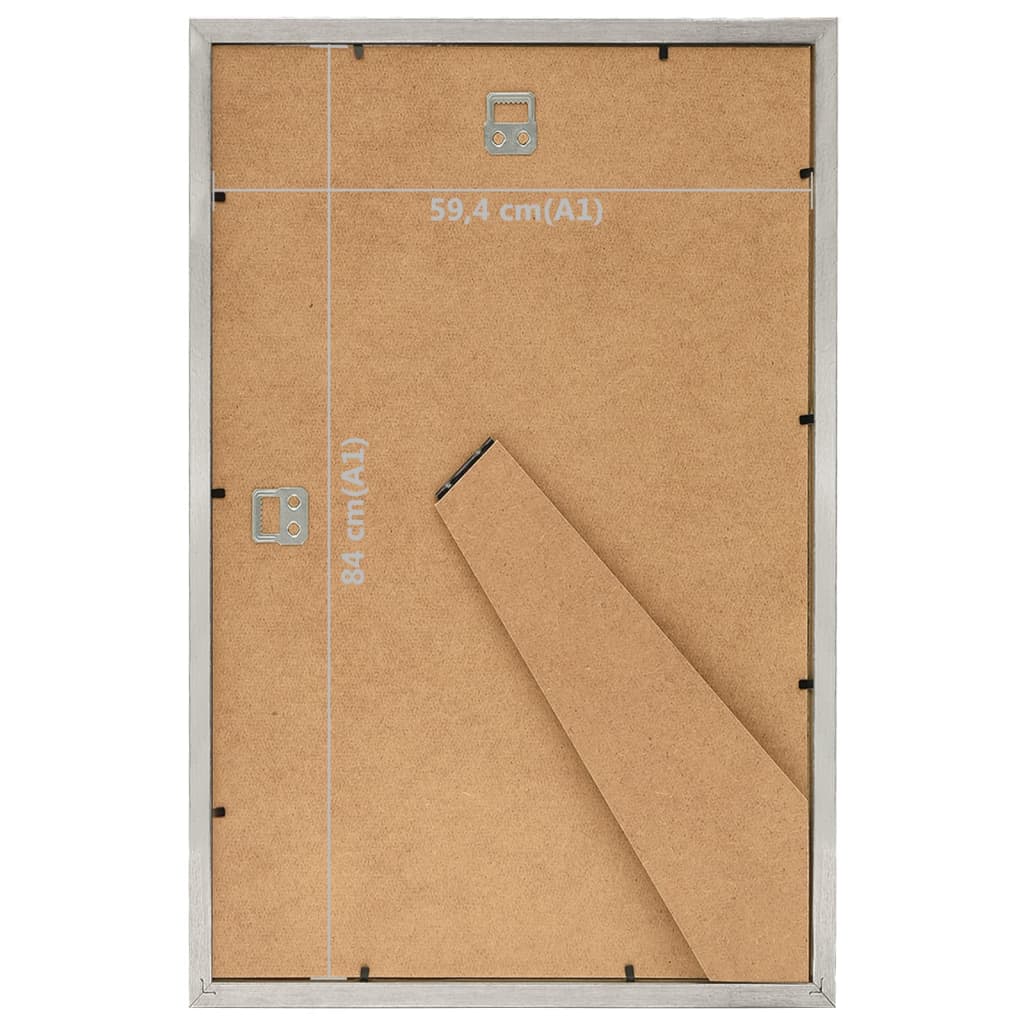 Fotolijsten 3 St Voor Wand Of Tafel 59,4X84 Cm Zilverkleurig