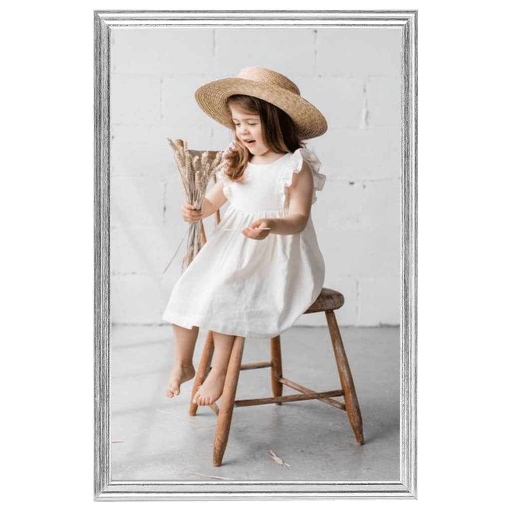 Fotolijsten 3 St Voor Wand Of Tafel 7X90 Cm Mdf Zilverkleurig