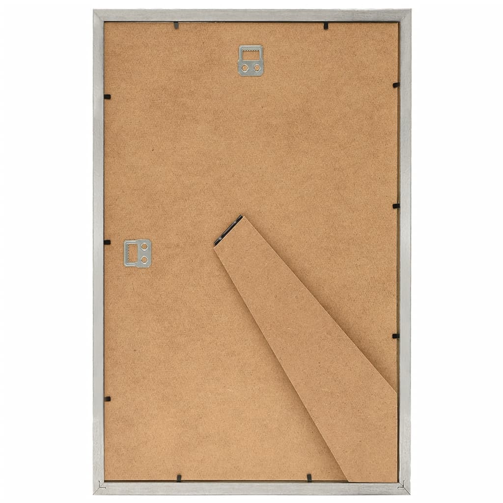 Fotolijsten 3 St Voor Wand Of Tafel 7X90 Cm Mdf Zilverkleurig