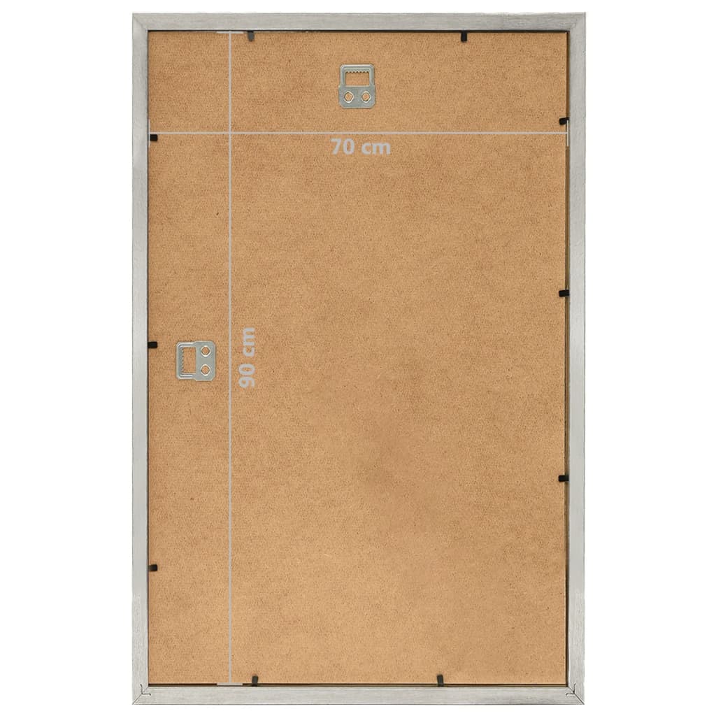 Fotolijsten 5 St Voor Wand 70X90Cm Mdf Zilverkleurig