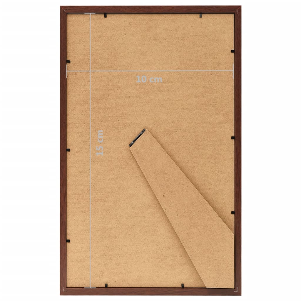 Fotolijsten 3 St Voor Tafel 10X15 Cm Mdf Bruin