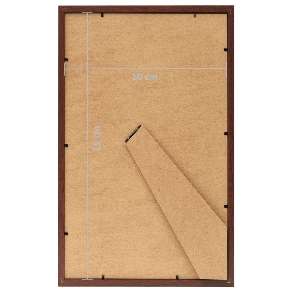 Fotolijsten 10 St Voor Tafel 10X15Cm Mdf Bruin