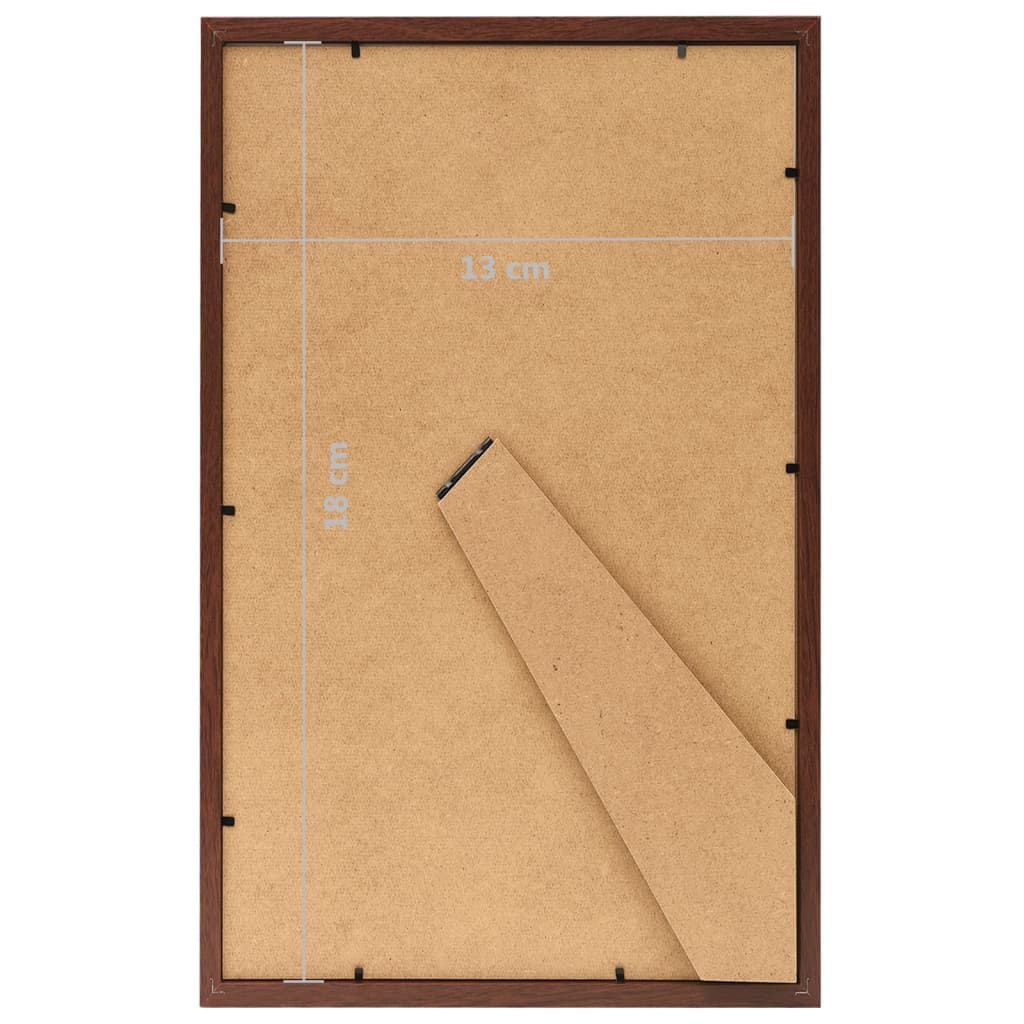 Fotolijsten 5 St Voor Wand Of Tafel 13X18 Cm Mdf Bruin