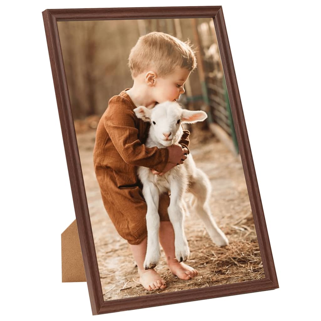 Fotolijsten 5 St Voor Wand Of Tafel 18X24 Cm Mdf Bruin