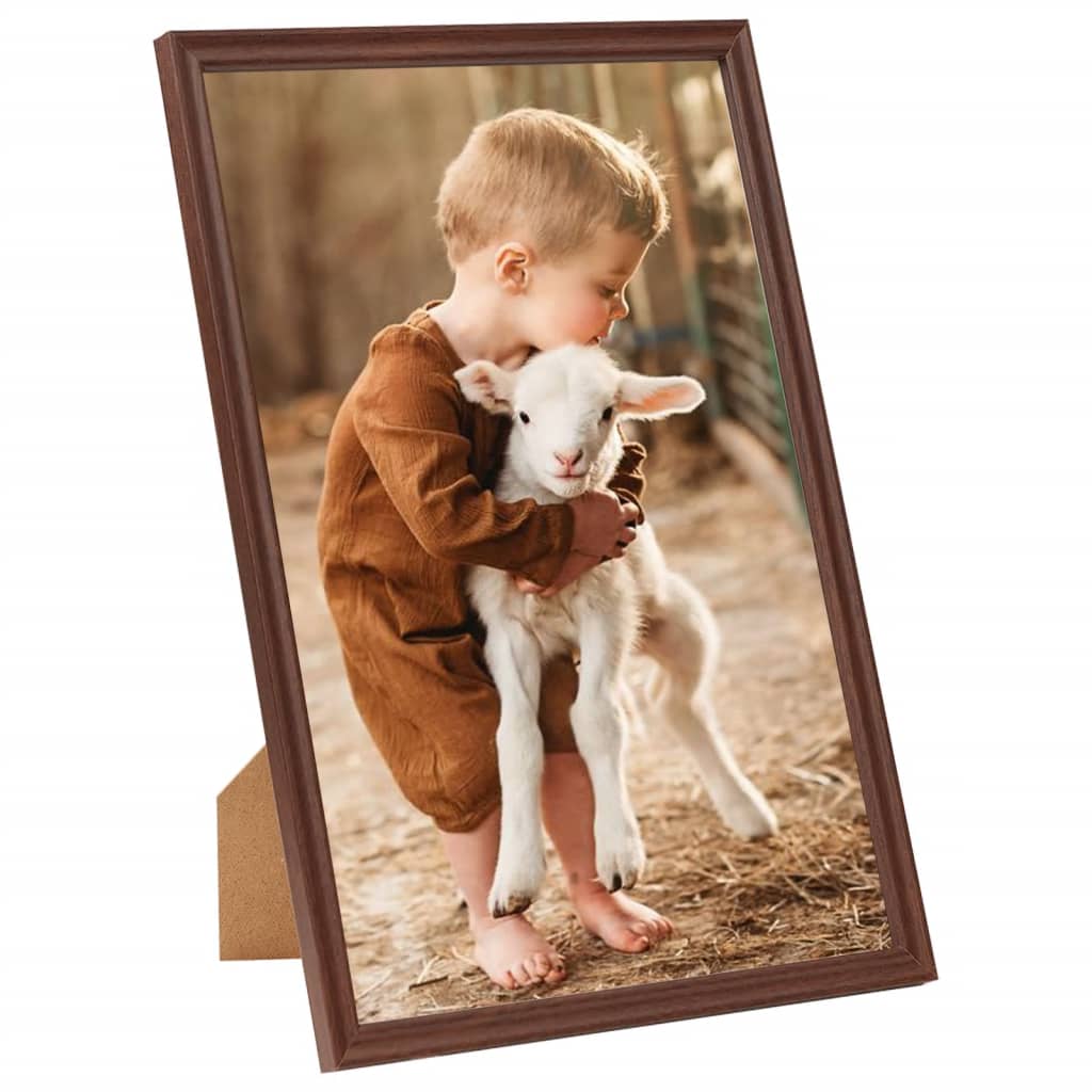 Fotolijsten 3 St Voor Tafel 21X29,7Cm Mdf Bruin