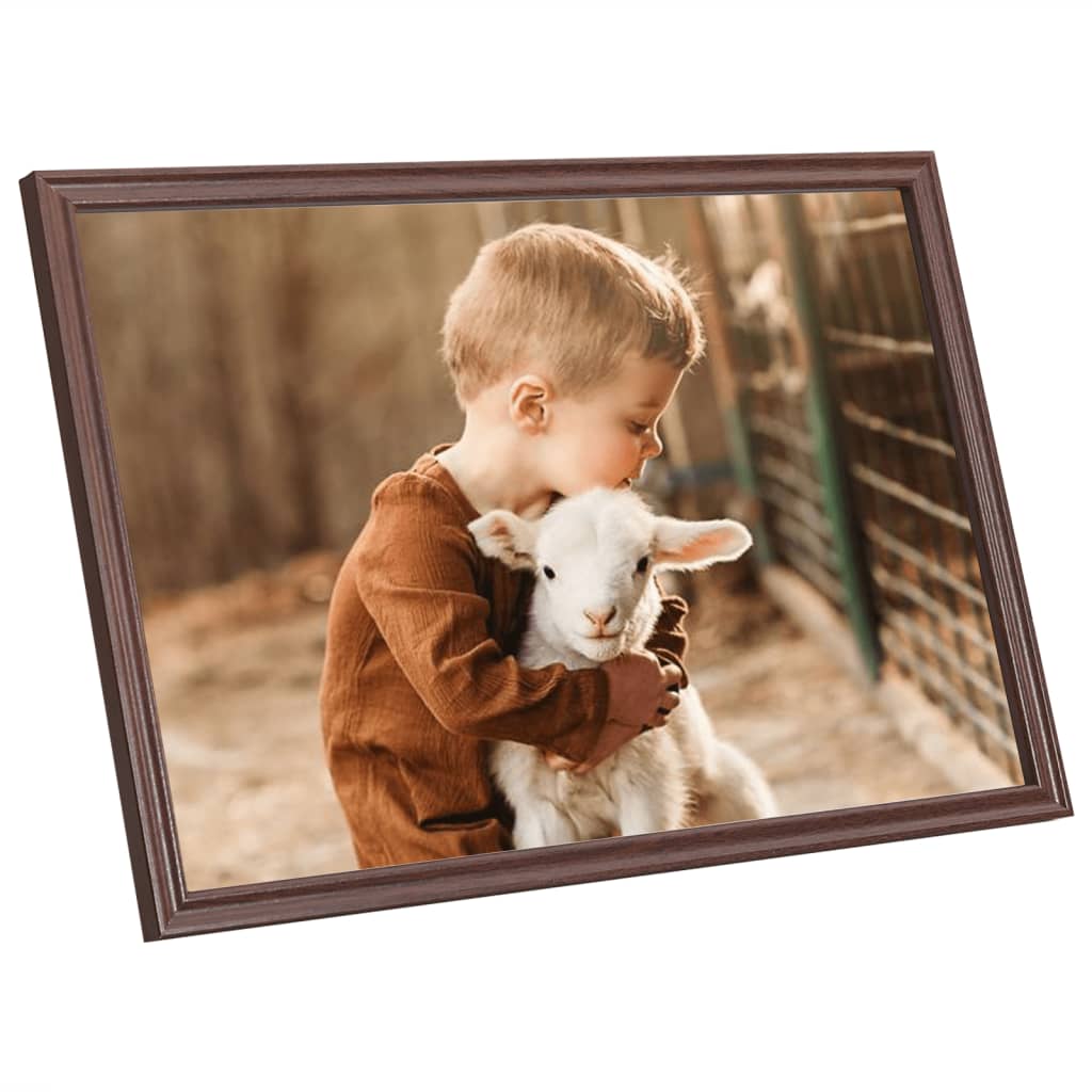 Fotolijsten 3 St Voor Tafel 21X29,7Cm Mdf Bruin