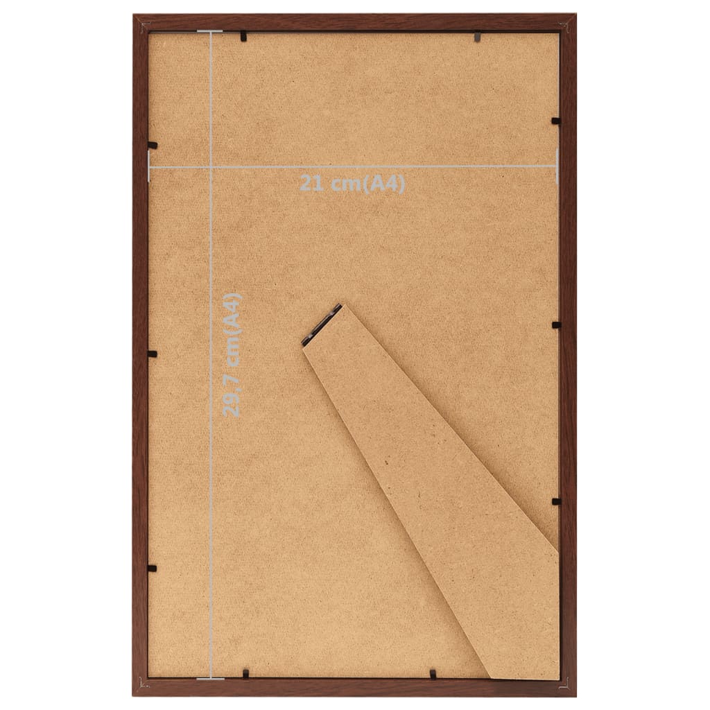 Fotolijsten 3 St Voor Tafel 21X29,7Cm Mdf Bruin