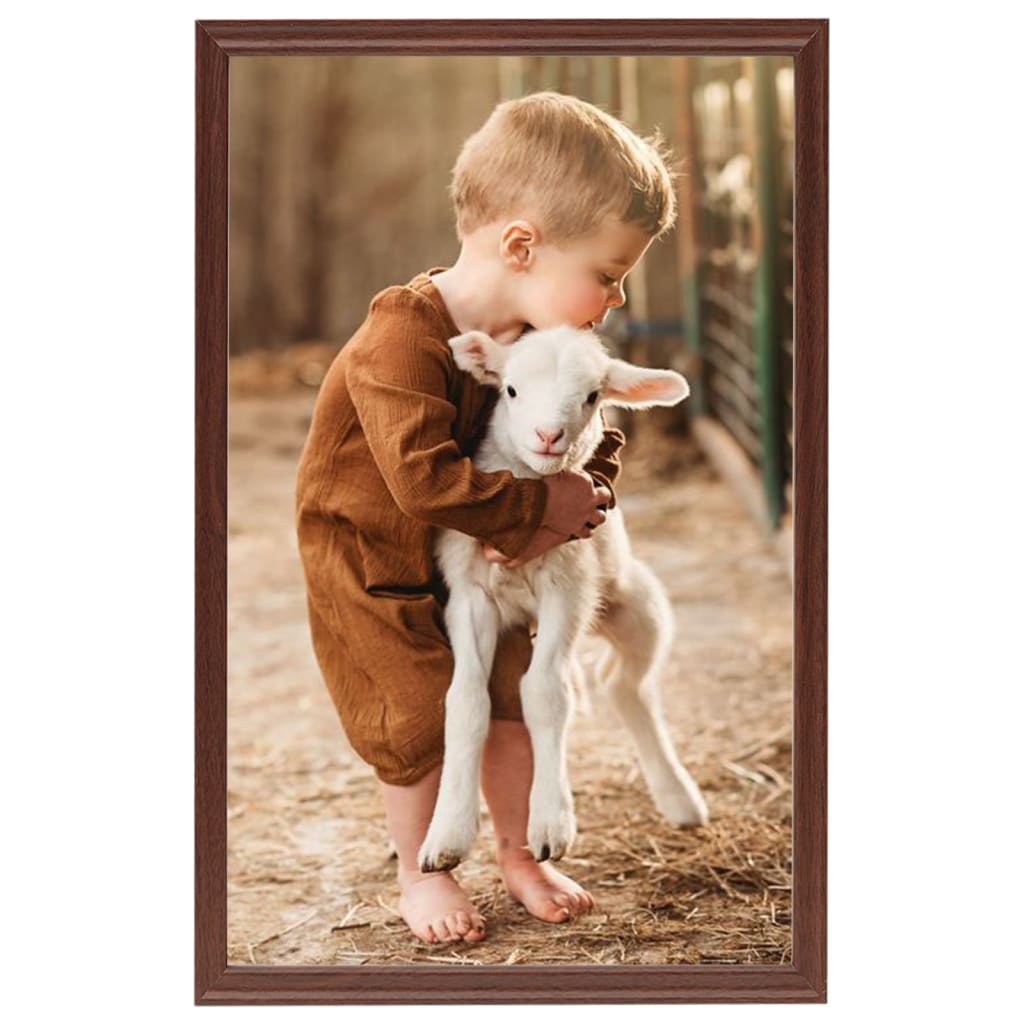 Fotolijsten 3 St Voor Wand Of Tafel 28X35 Cm Mdf Bruin