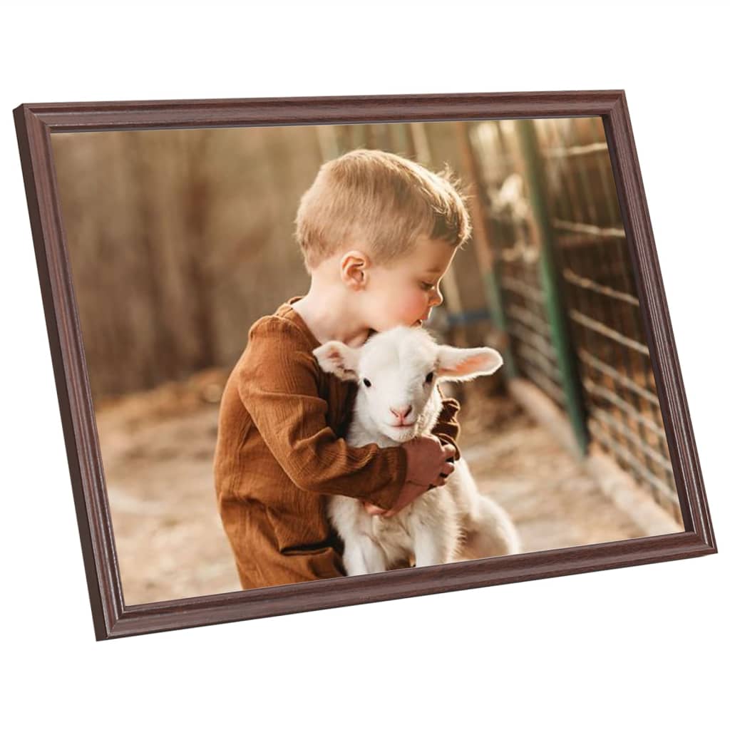 Fotolijsten 3 St Voor Wand Of Tafel 28X35 Cm Mdf Bruin
