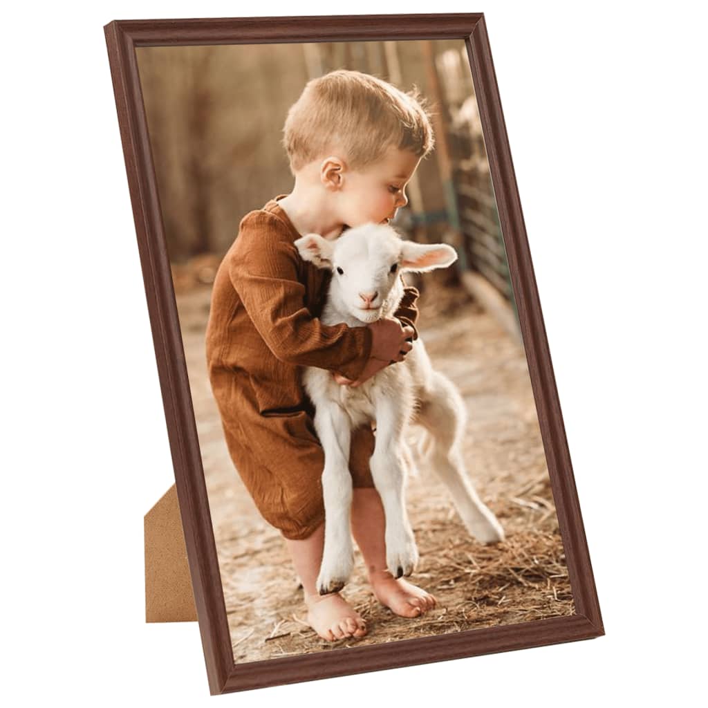 Fotolijsten 5 St Voor Wand Of Tafel 28X35 Cm Mdf Bruin