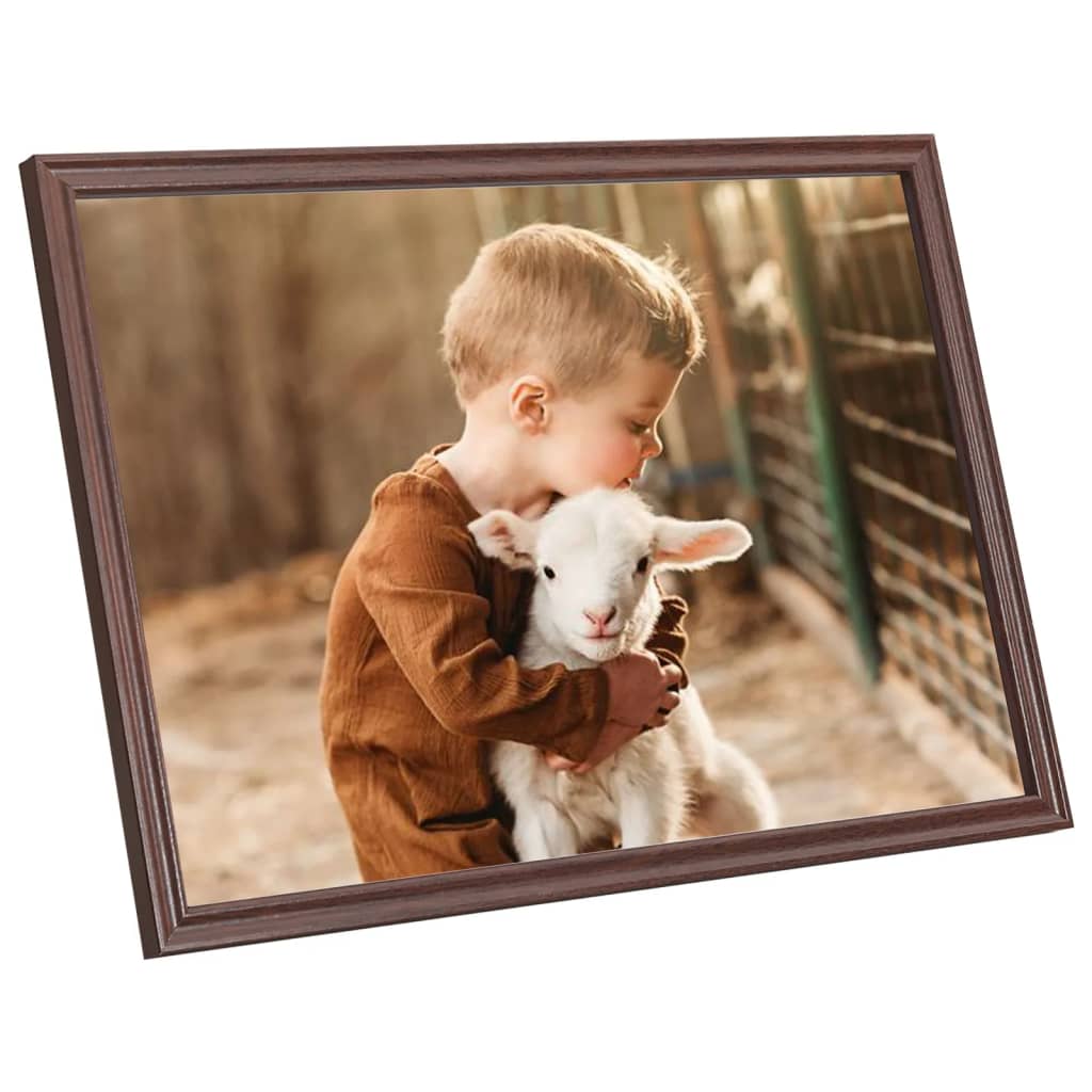 Fotolijsten 5 St Voor Wand Of Tafel 28X35 Cm Mdf Bruin
