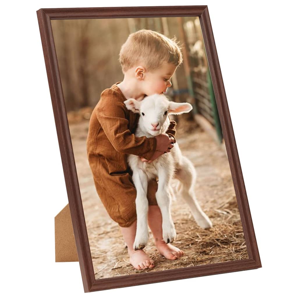 Fotolijsten 3 St Voor Wand Of Tafel 29,7X42 Cm Mdf Bruin