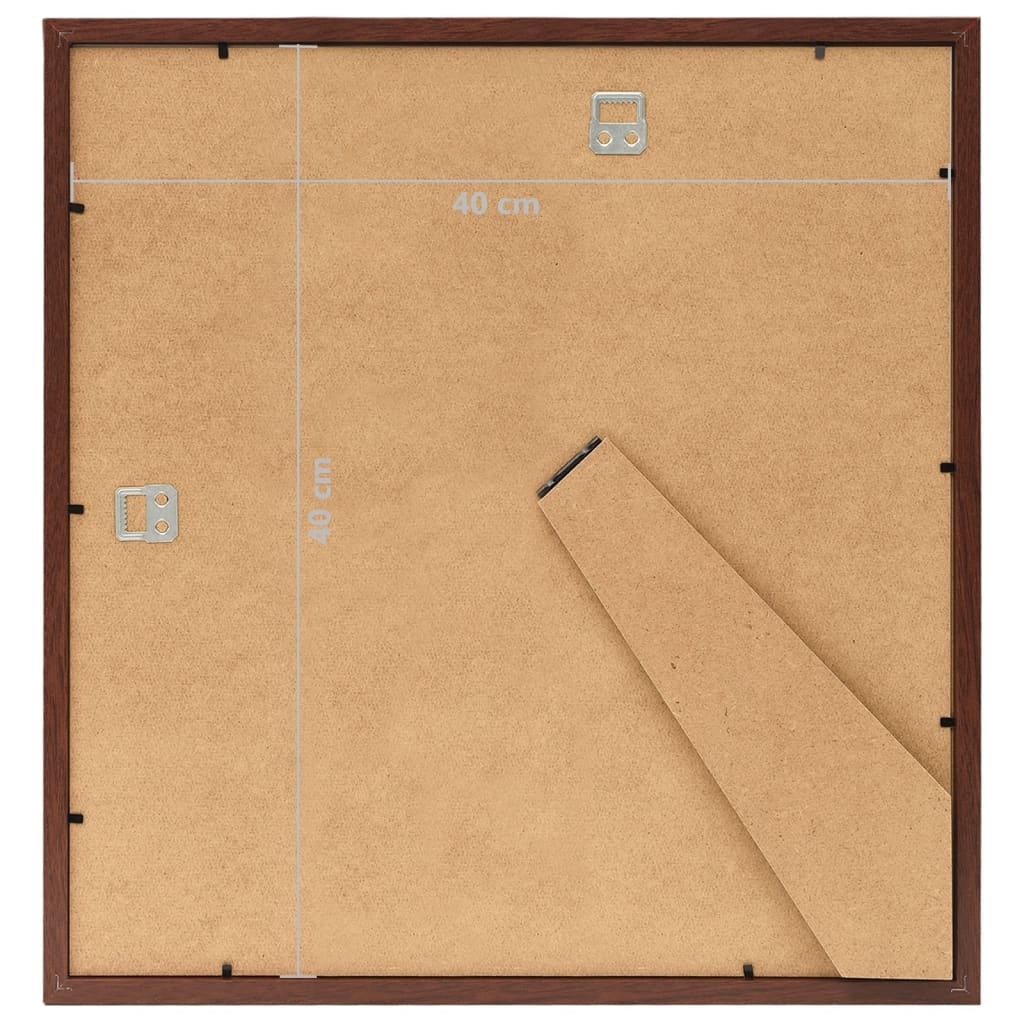Fotolijsten 3 St Voor Wand Of Tafel 40X40 Cm Mdf Bruin