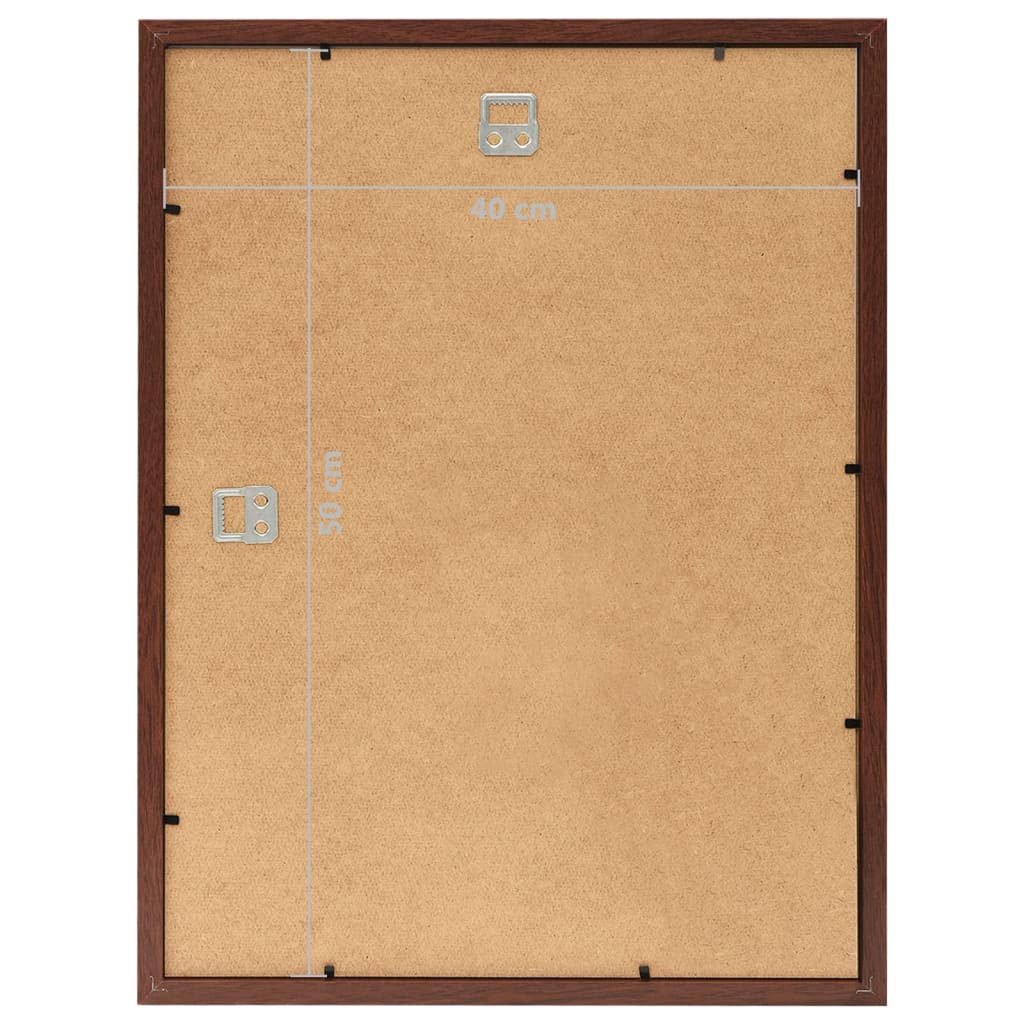 Fotolijsten 3 St Voor Wand 40X50 Cm Mdf Bruin