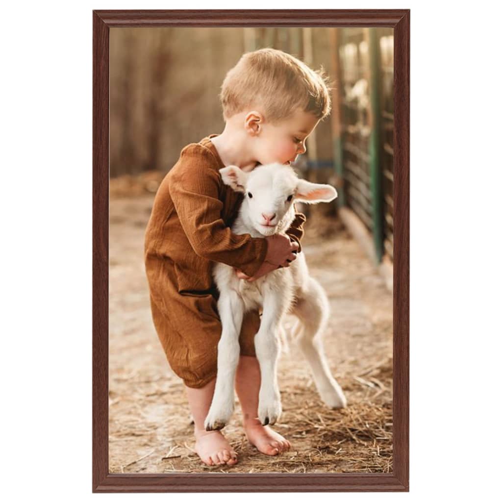 Fotolijsten 3 St Voor Wand Of Tafel 42X59,4 Cm Mdf Bruin