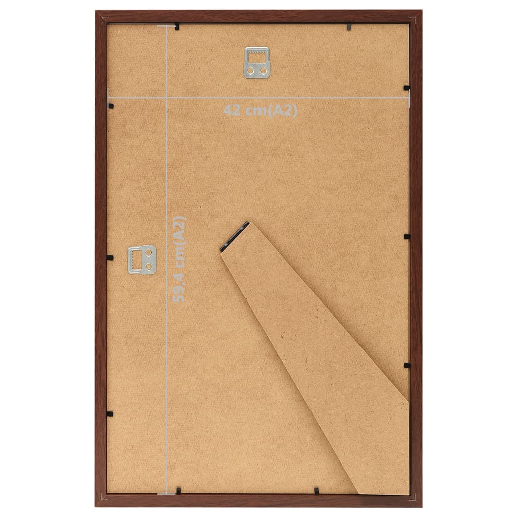 Fotolijsten 3 St Voor Wand Of Tafel 42X59,4 Cm Mdf Bruin