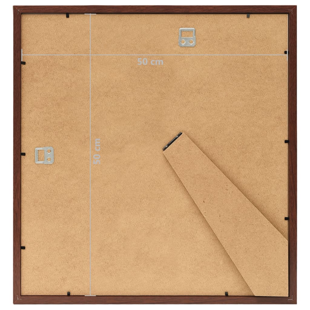 Fotolijsten 3 St Voor Wand Of Tafel 50X50 Cm Mdf Bruin