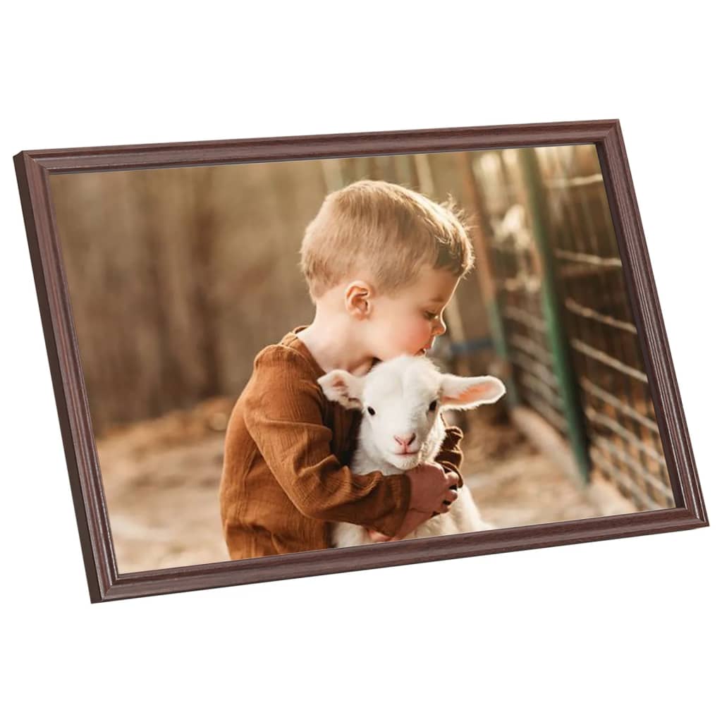 Fotolijsten 5 St Voor Wand Of Tafel 59,4X84 Cm Mdf Bruin