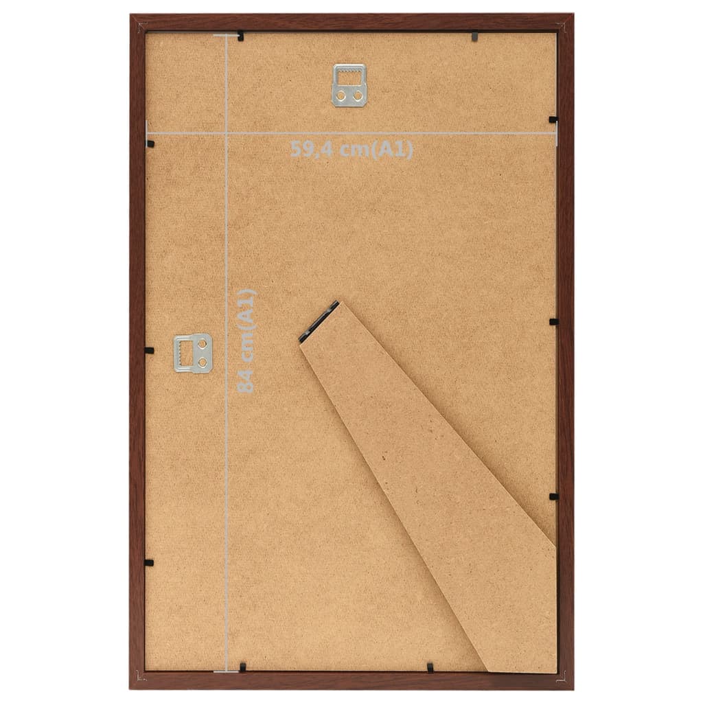 Fotolijsten 5 St Voor Wand Of Tafel 59,4X84 Cm Mdf Bruin