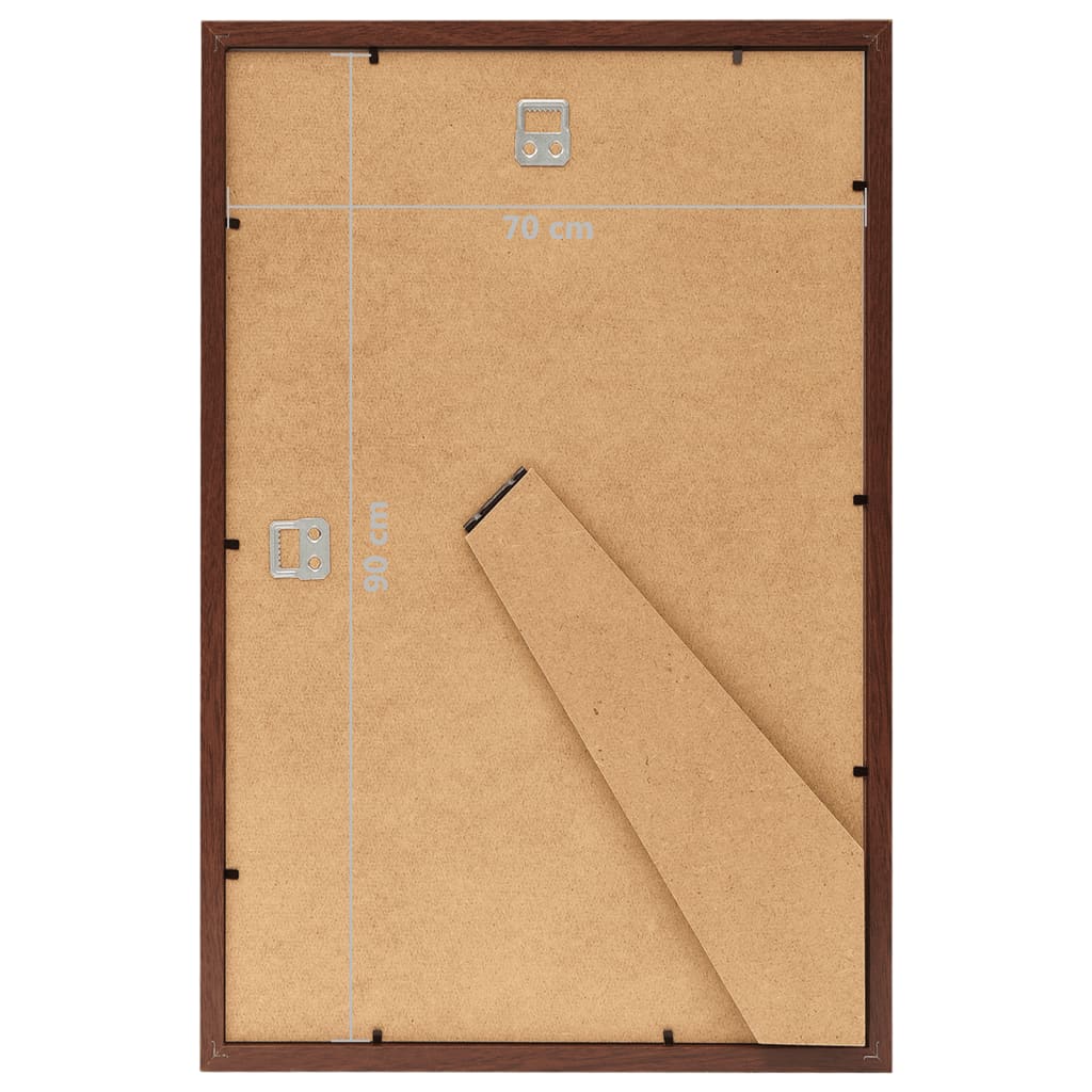 Fotolijsten 3 St Voor Wand Of Tafel 70X90 Cm Mdf Bruin