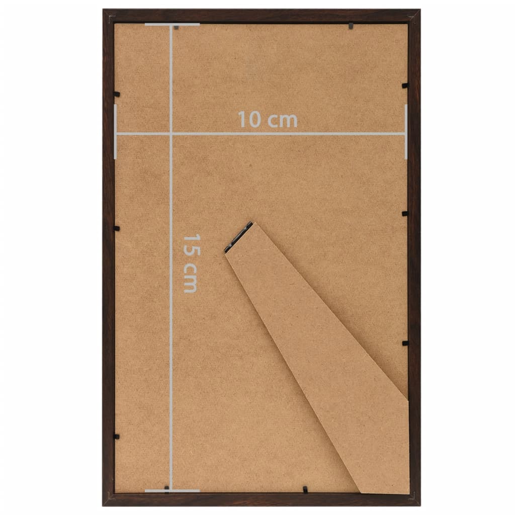 Fotolijsten 3 St Voor Wand Of Tafel 10X15 Cm Mdf Zwart