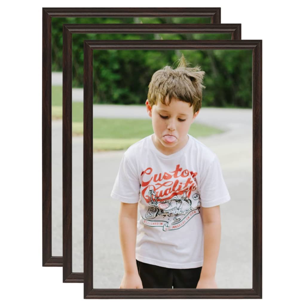 Fotolijsten 3 St Voor Tafel 15X21 Cm Mdf Zwart